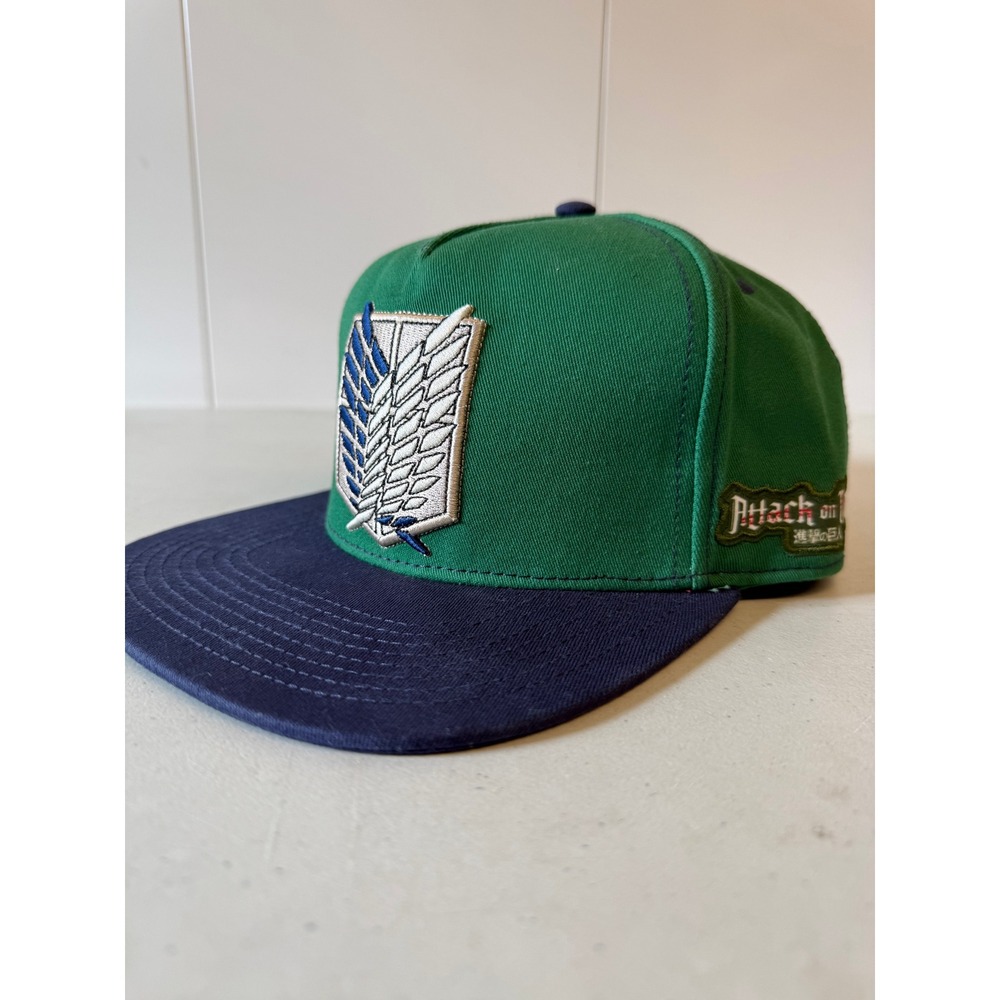 Attack on Titan Final Season Scout Regiment Snapback Hat Green Navy Blue Anime